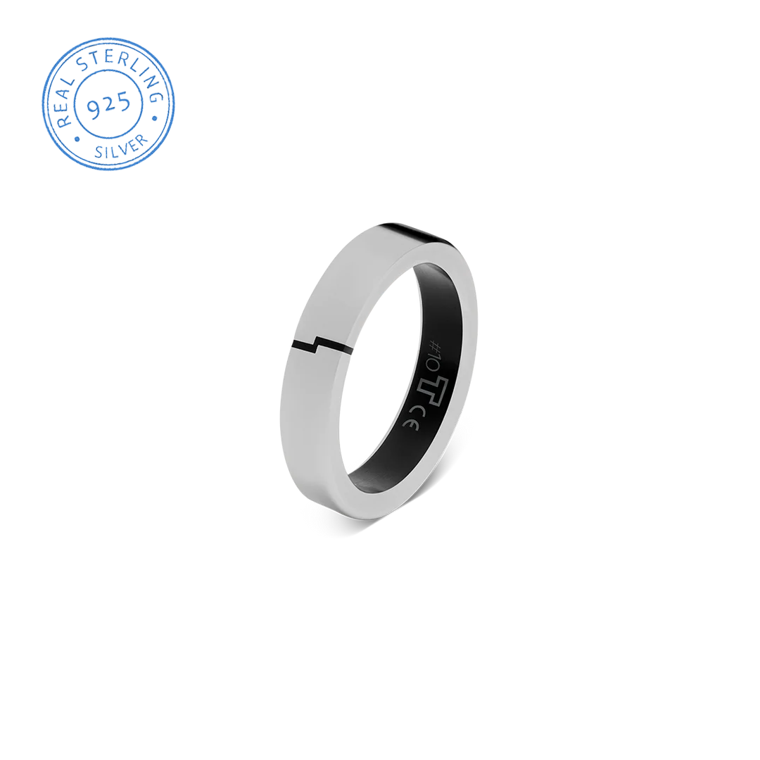 Quiges Anello Base In Acciaio Inossidabile 8 Mm - Per Anelli Impilabili E Combinabili