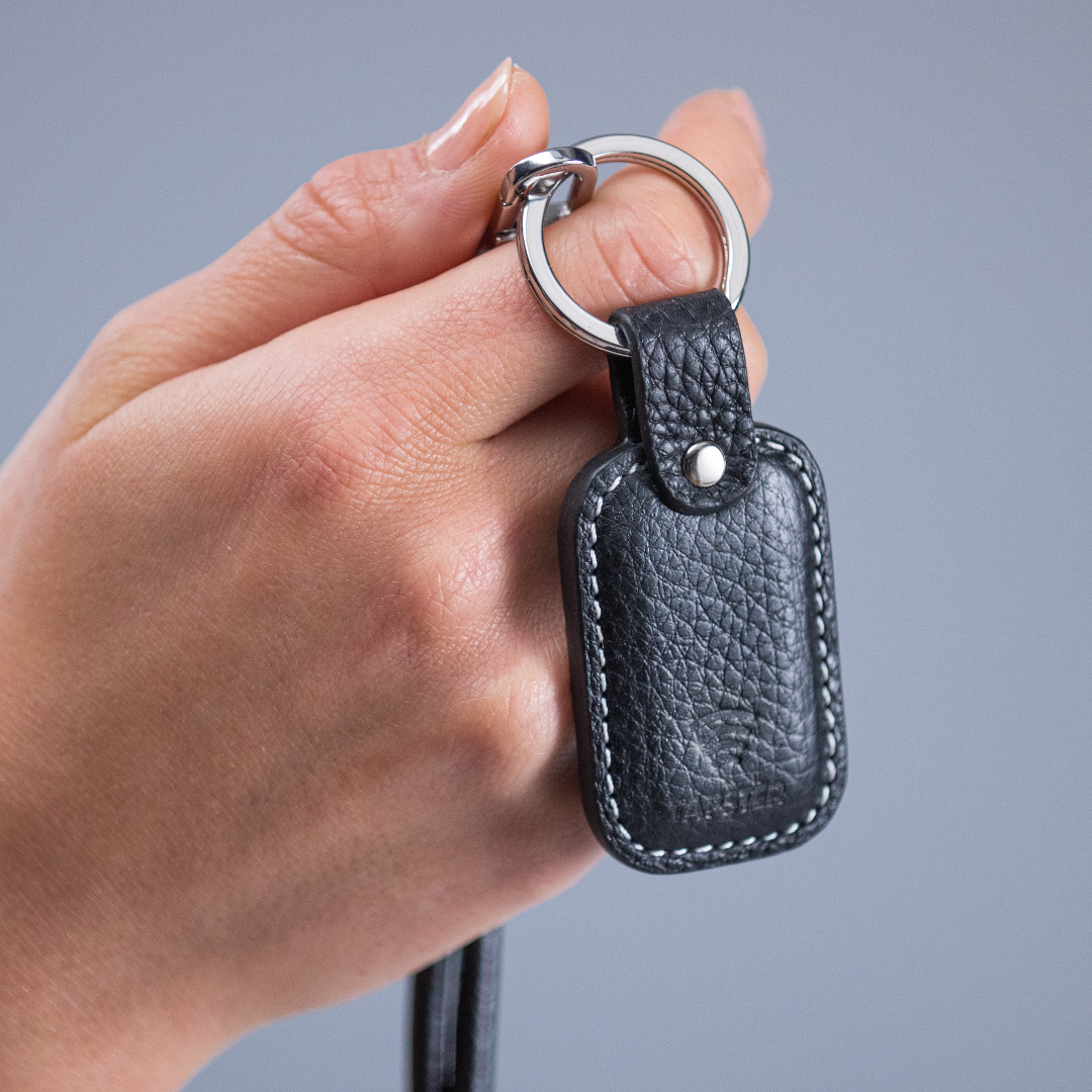 TAPSTER Leather Keyring Black