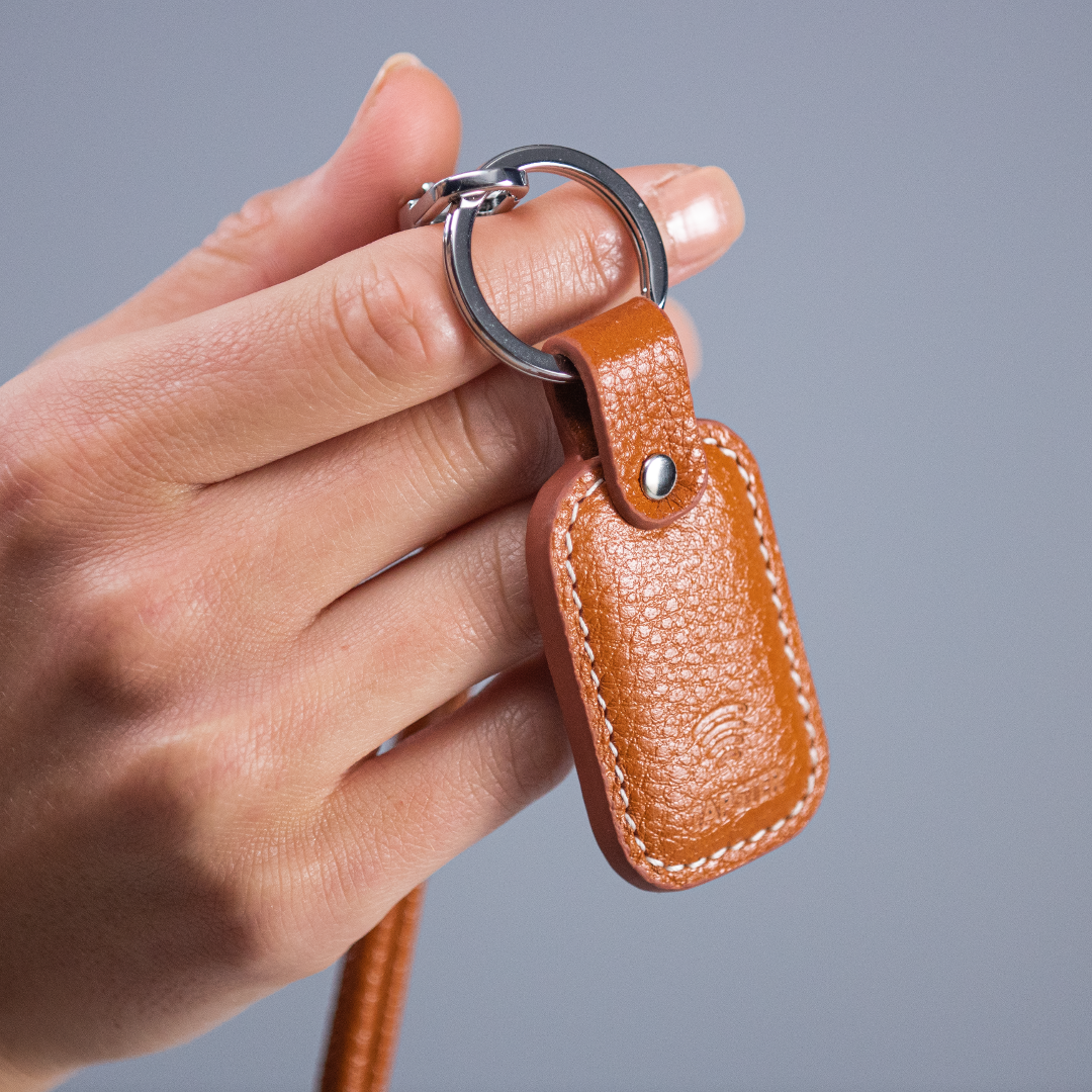 TAPSTER Leather Keyring Brown